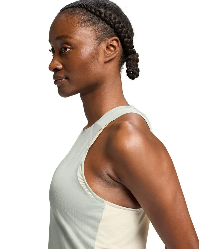 On Running Performance Tank (Womens) - Cobble/Glacier
