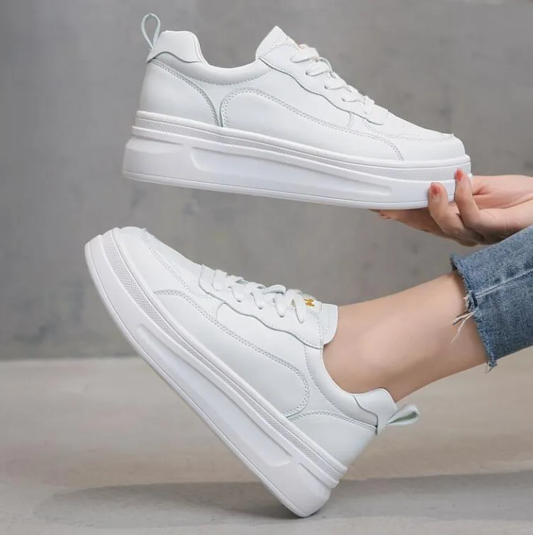 Petite Feet Thicksole White Sneakers TS182