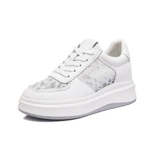 Petite Size White Trainers For Small Feet MS12