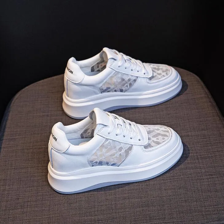 Petite Size White Trainers For Small Feet MS12