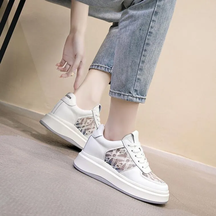 Petite Size White Trainers For Small Feet MS12