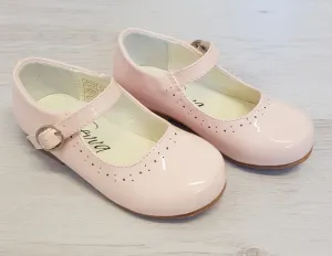 Pink patent Maryjane style shoes