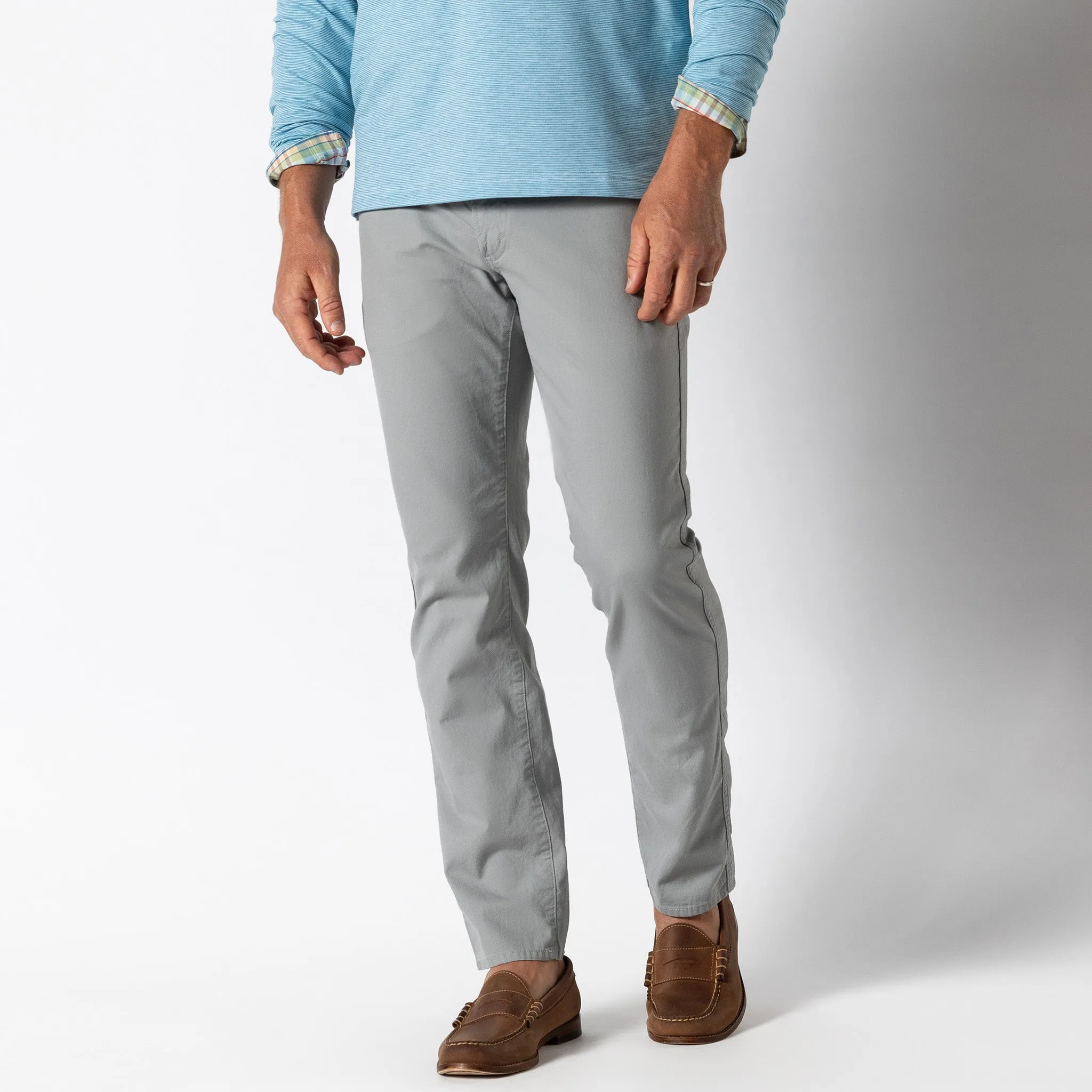 Pinpoint Canvas Five-Pocket - Limestone Gray