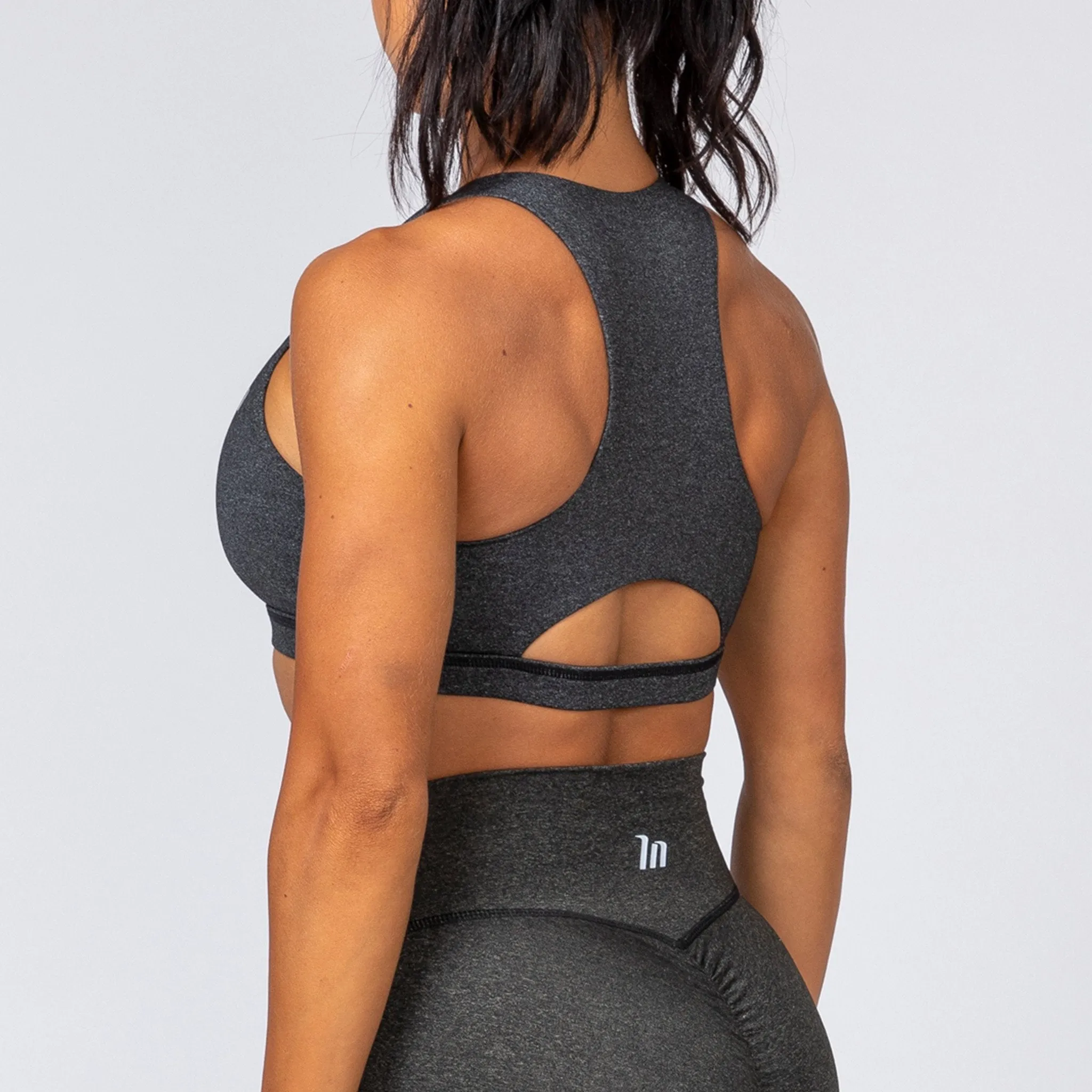 Power Bra - Heather Black