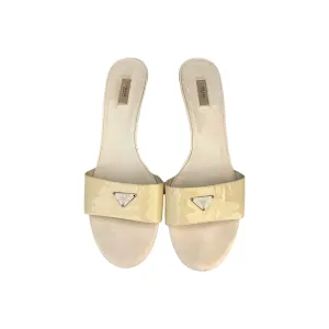 Prada Cream Wedges