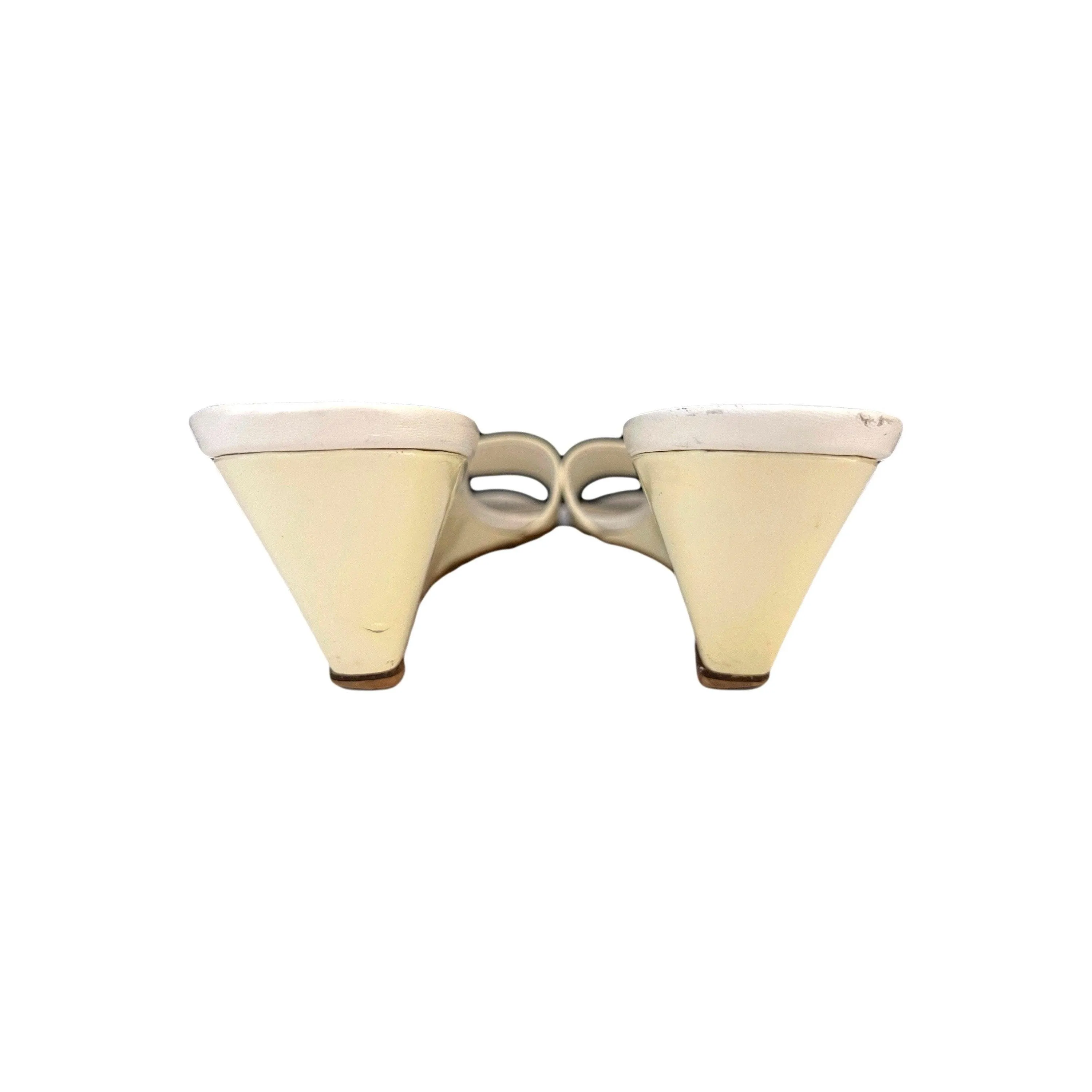 Prada Cream Wedges