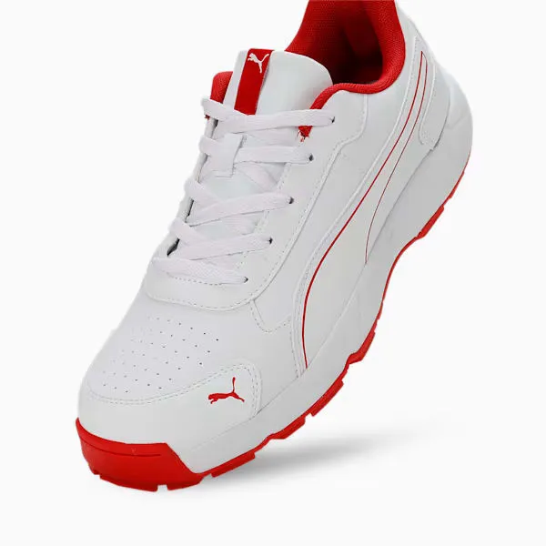 Puma Classicat 10780702 Cricket Rubber Shoes White Red