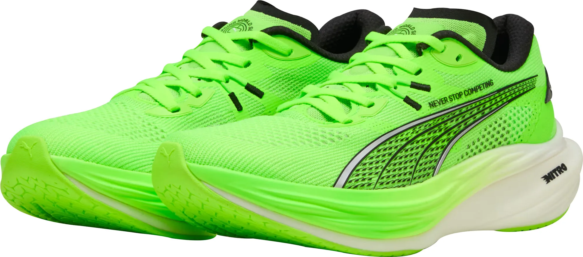 Puma Deviate Nitro 3 HYROX Mens Running Shoes - Green