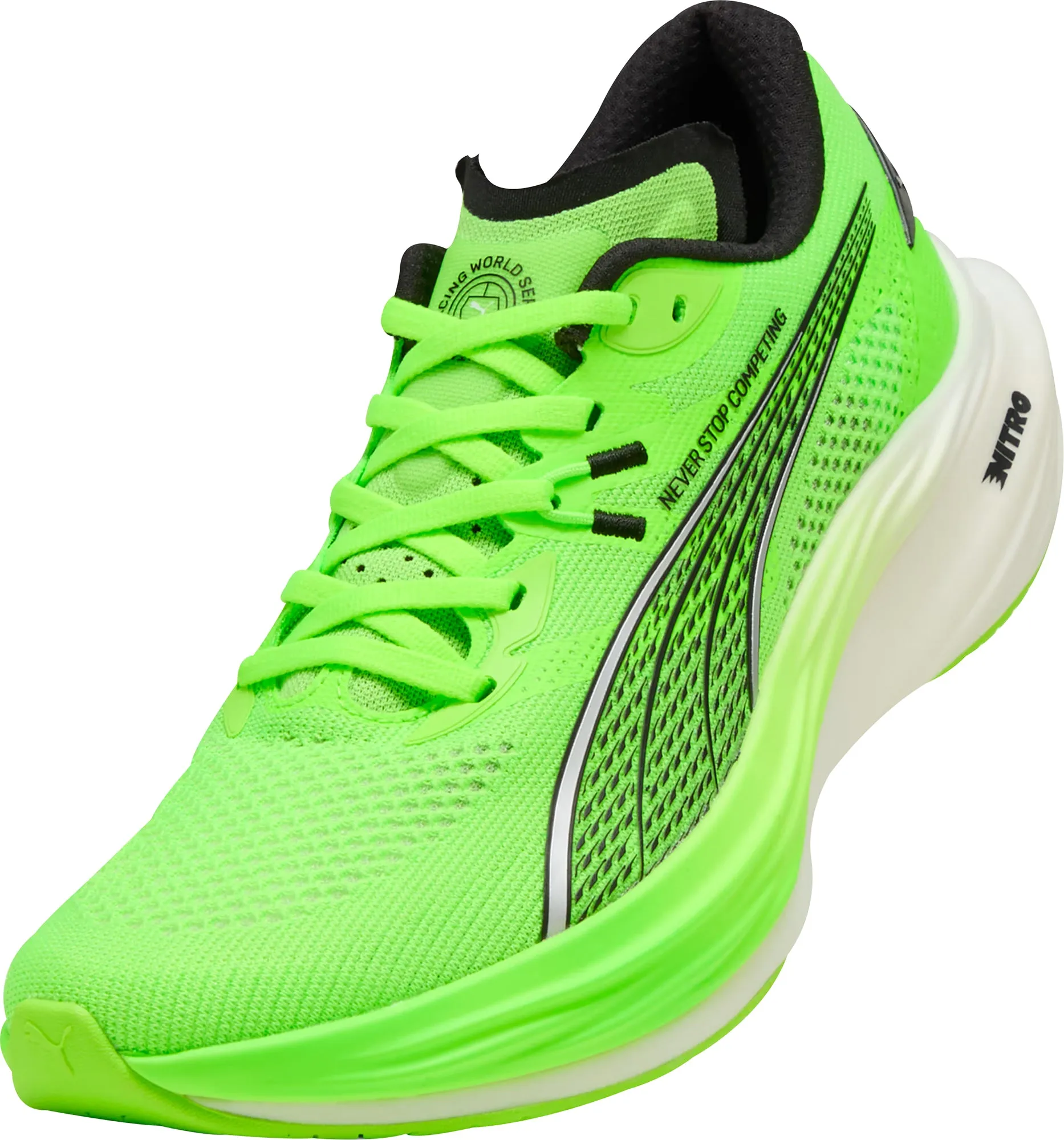 Puma Deviate Nitro 3 HYROX Mens Running Shoes - Green
