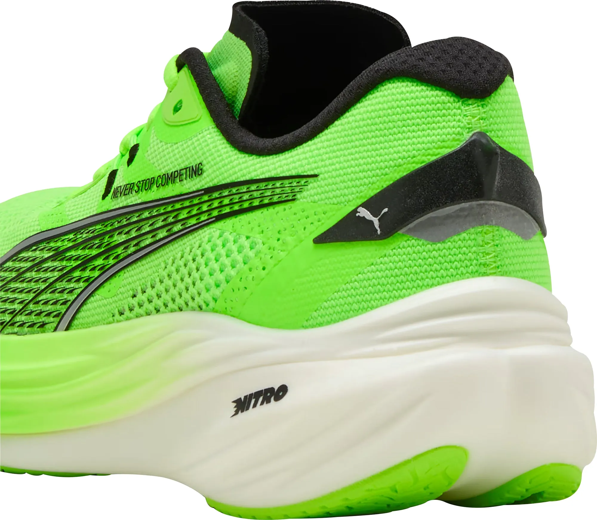 Puma Deviate Nitro 3 HYROX Mens Running Shoes - Green