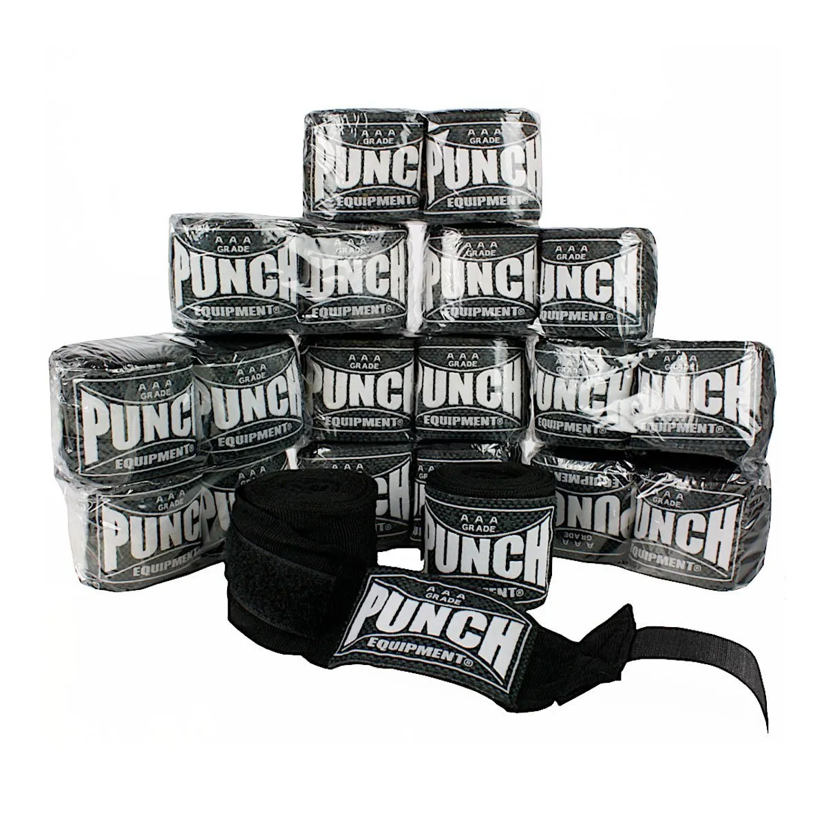 Punch Equipment AAA Bulk Stretch Hand Wraps Pack (10 x 3m pairs)