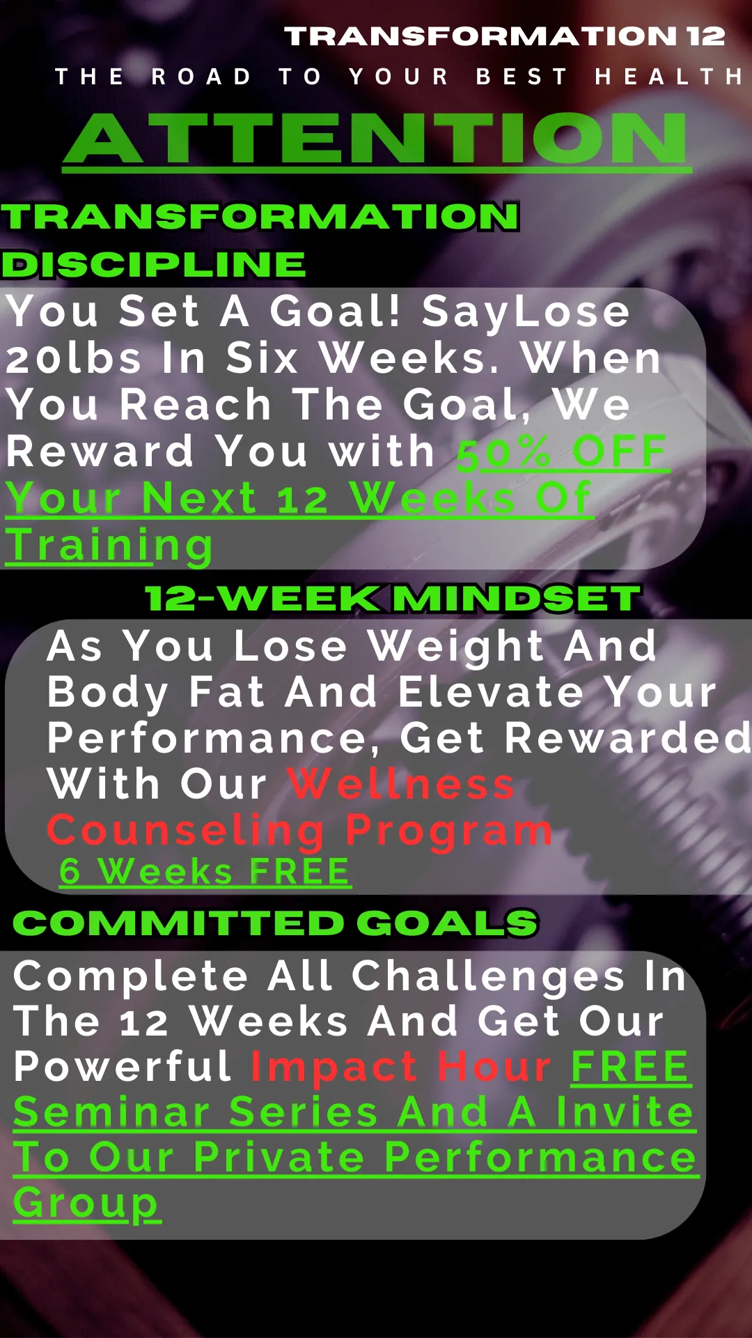 Quick Body Transformation Just 12 Weeks