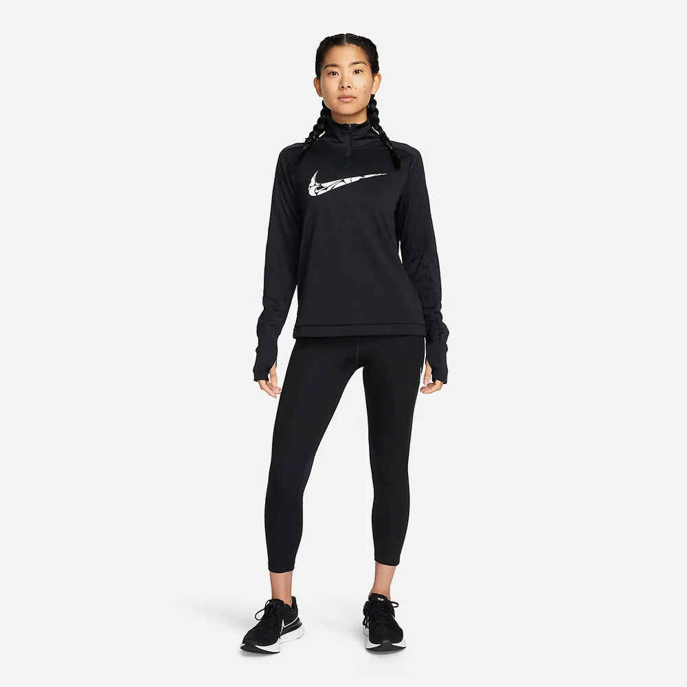 Quần Ôm Nữ Nike Fast Mid-Rise 7/8 Running - Đen