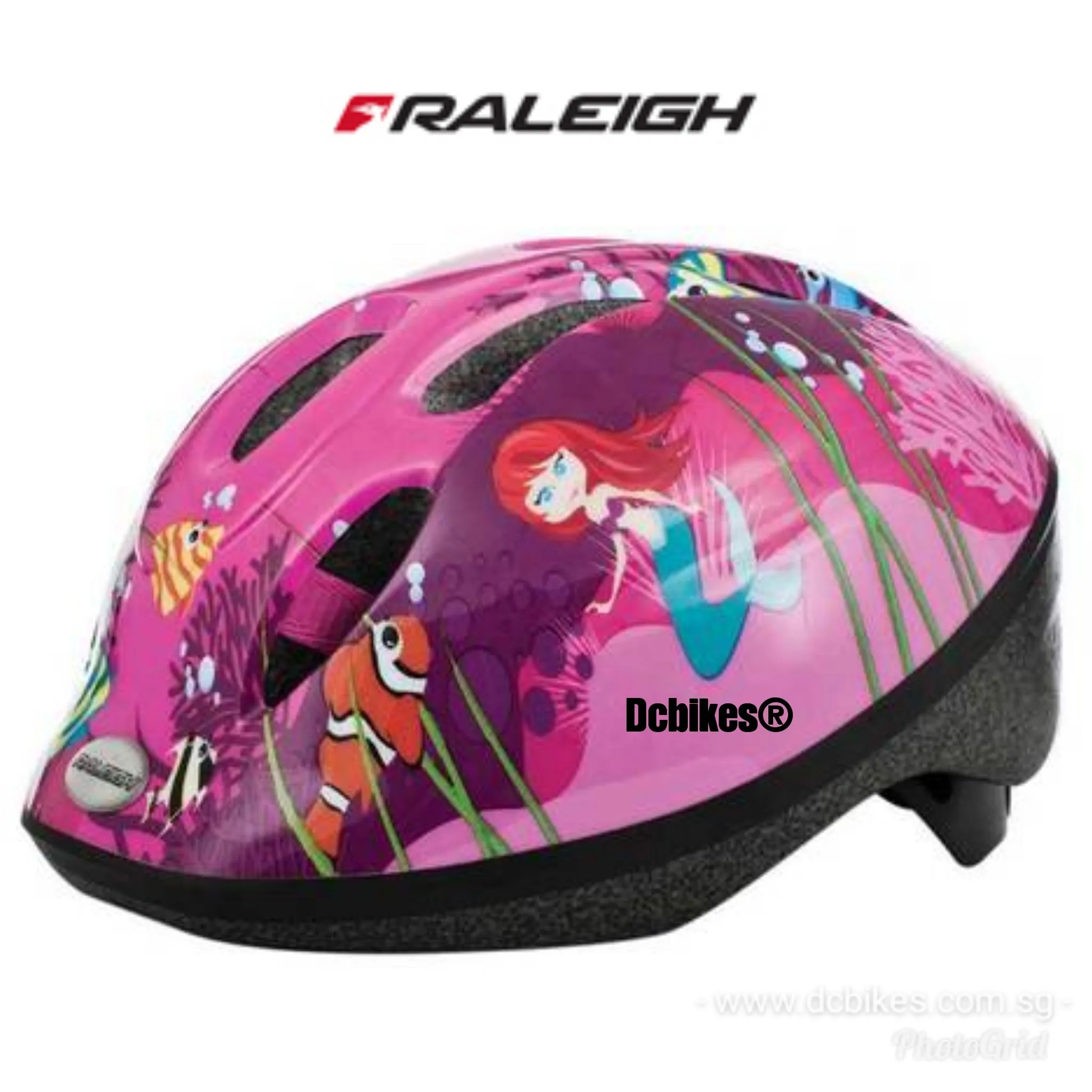 Raleigh Kids Little Lovely Pink Mermaid Junior Helmet