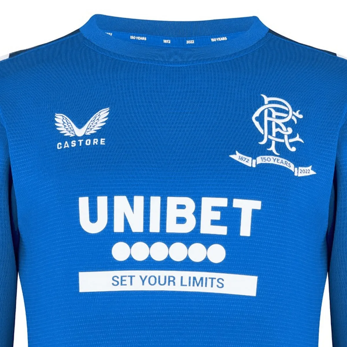 Rangers Glasgow royal blue training sweat top 2022 - Castore