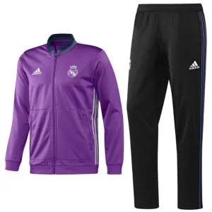 Real Madrid Jogging Training Soccer Tracksuit 2016/17 Purple - Adidas