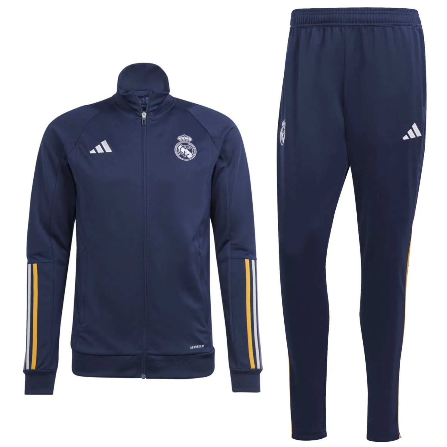 Real Madrid navy training bench Soccer tracksuit 2023/24 - Adidas