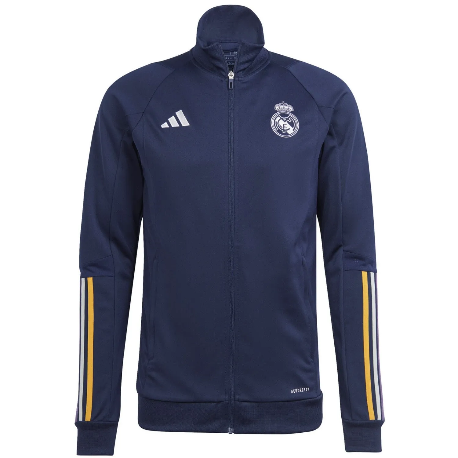 Real Madrid navy training bench Soccer tracksuit 2023/24 - Adidas
