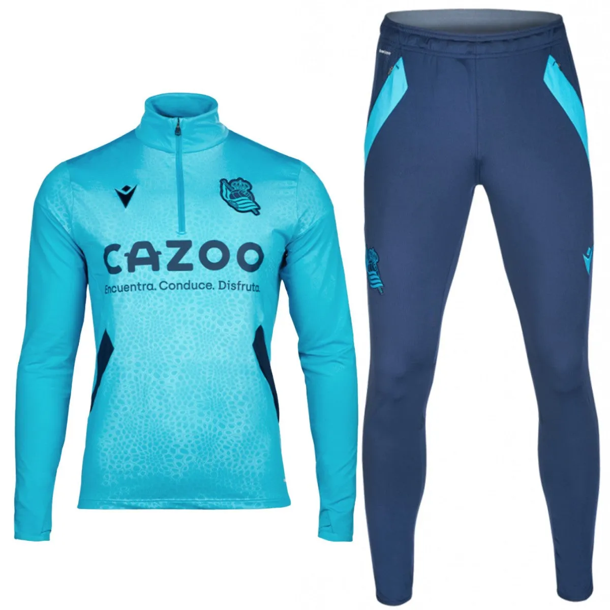 Real Sociedad soccer technical training tracksuit 2022/23 - Macron