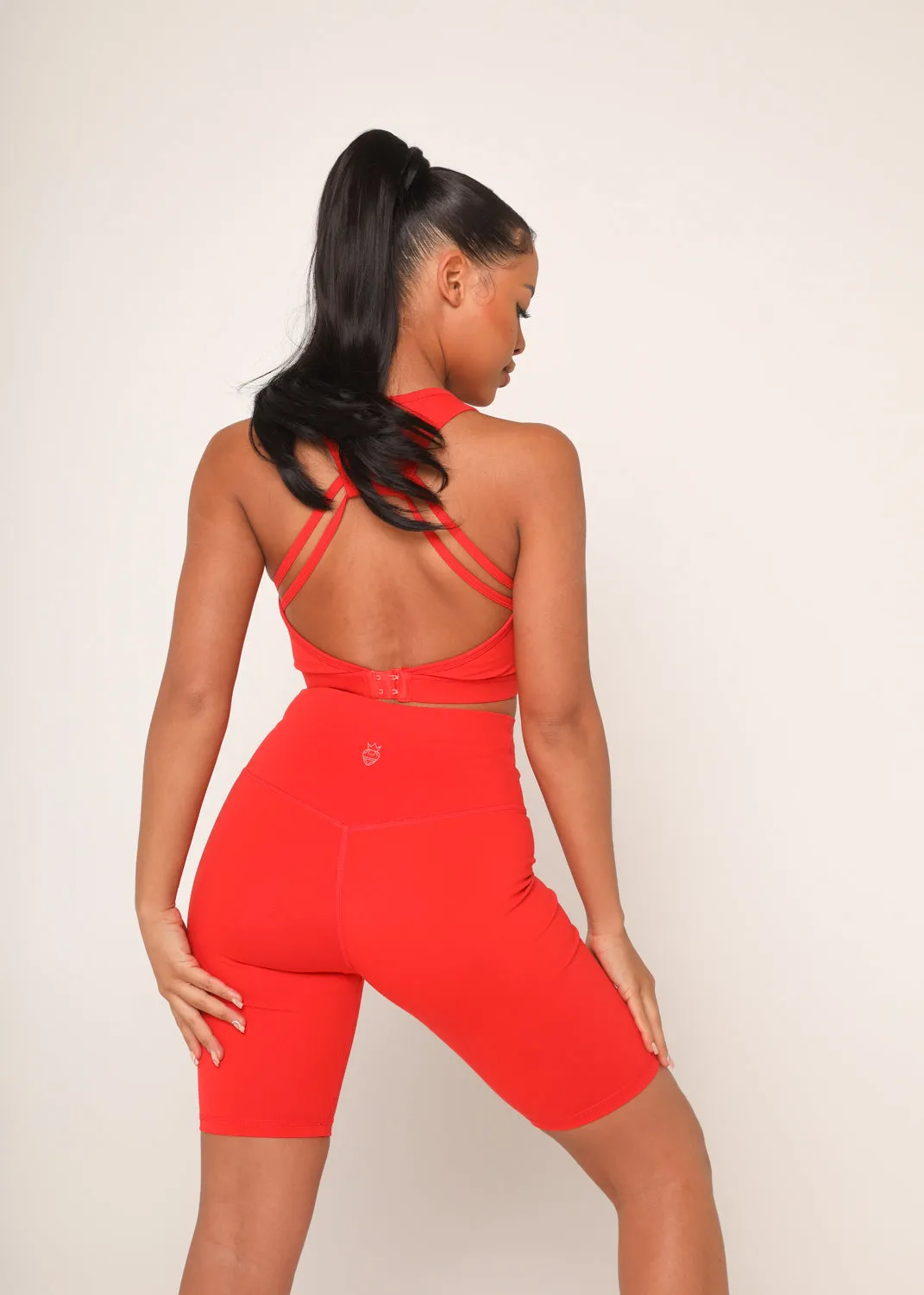 Red Cycling Shorts