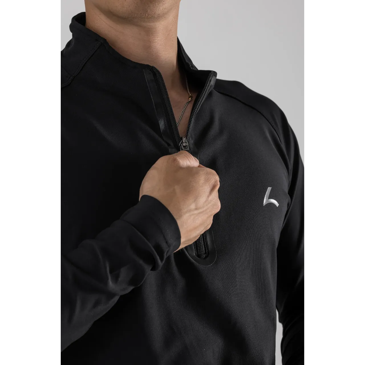 Reeva Performance Training Suit Zwart Reflective Zipper