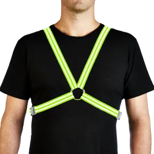 Reflective Cycling Harness - Fluro Yellow