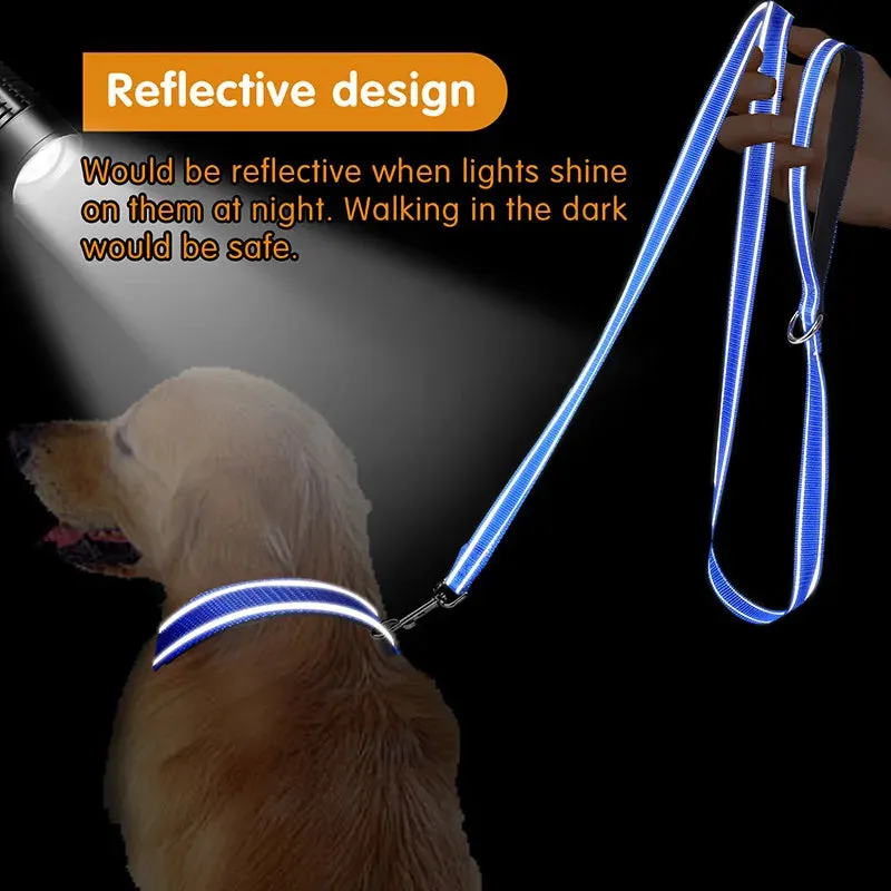 Reflective Pet Harness Collar Lead Strap