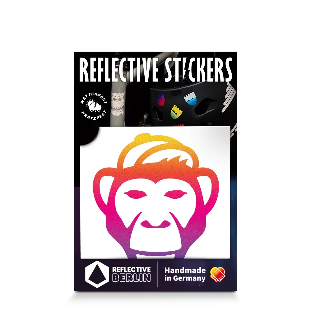 Reflexsticker - Affe