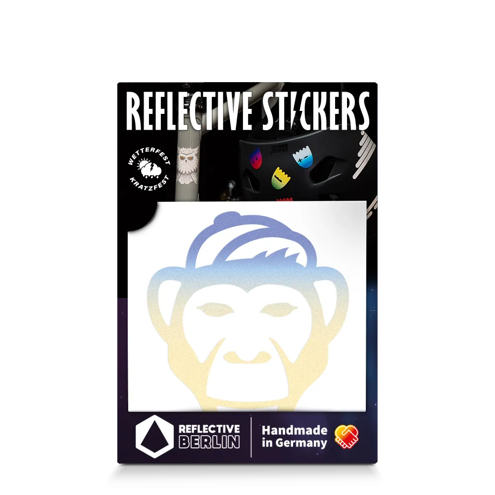 Reflexsticker - Affe