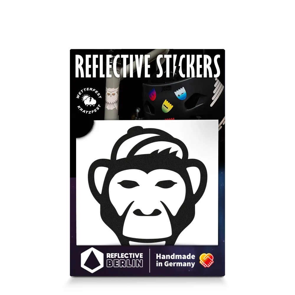 Reflexsticker - Affe