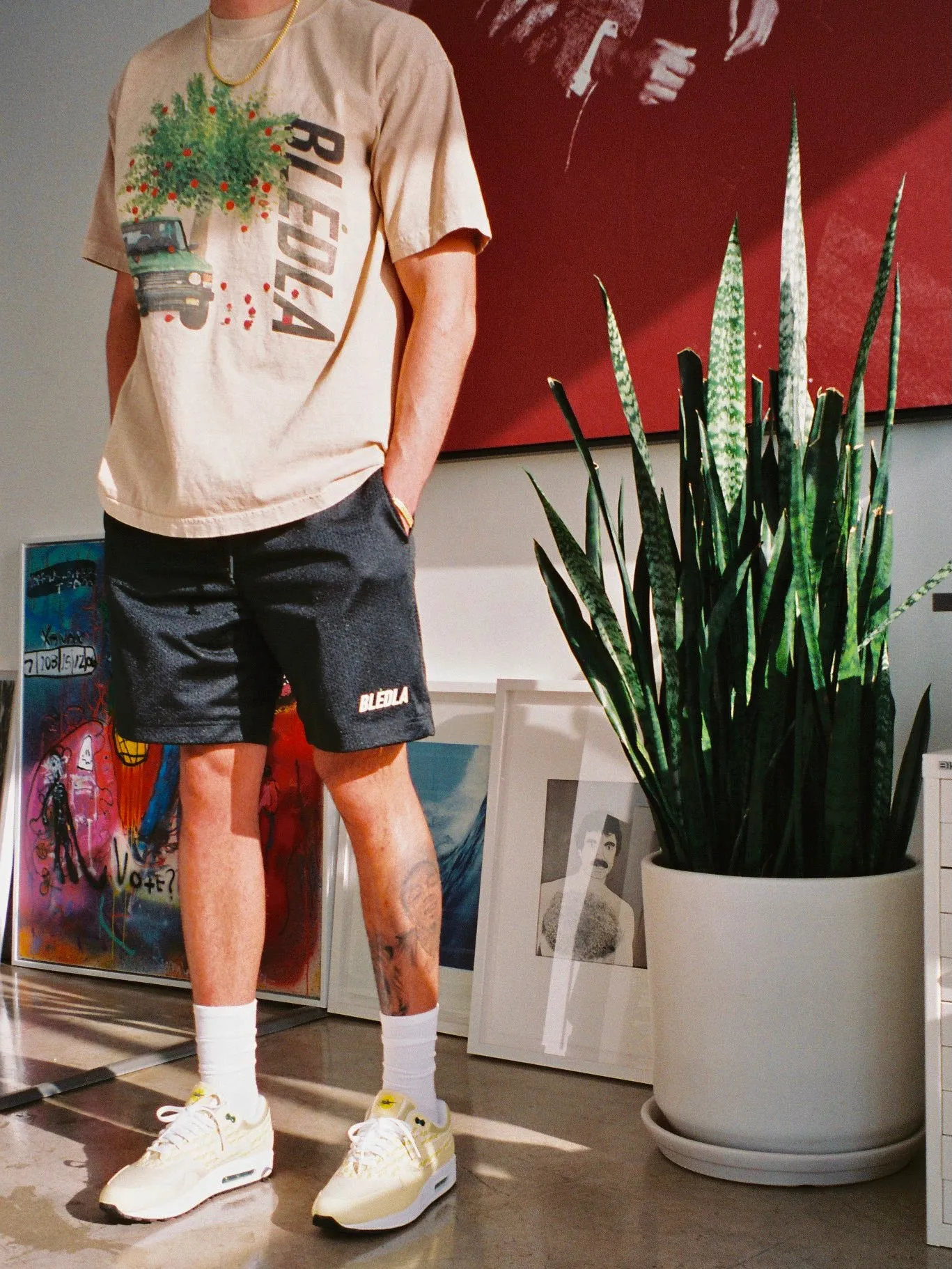 Reversible Mesh Short - Black