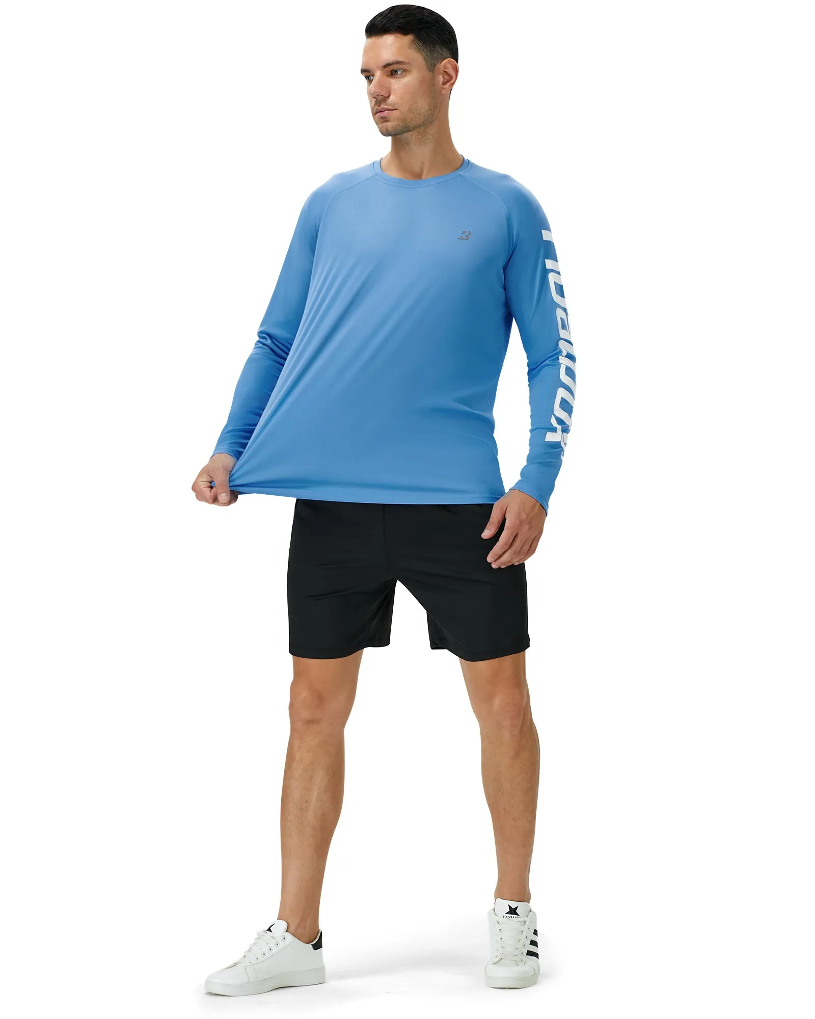 Roadbox Fishing Shirts for Men Long Sleeve UV Sun Protection Tee Tops UPF 50 