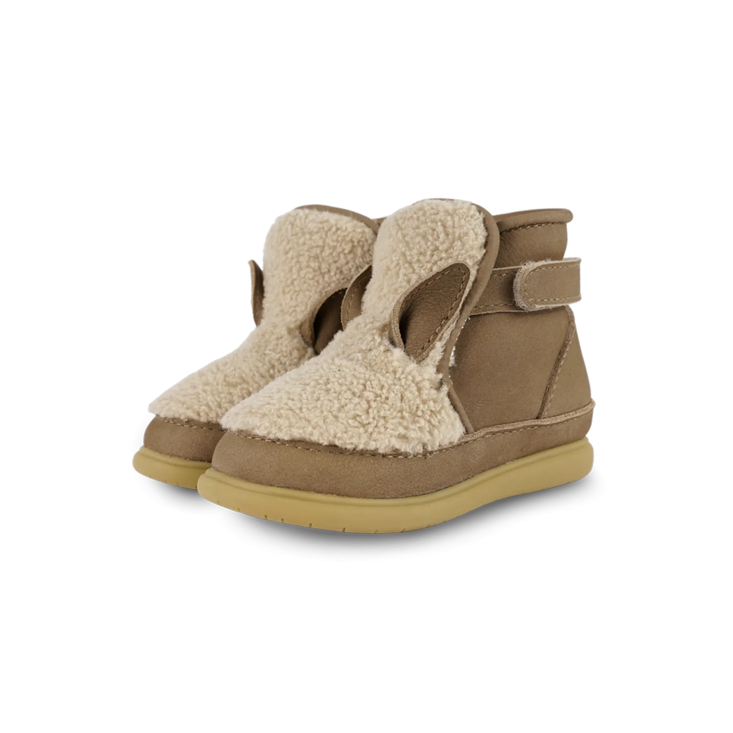 Roumi Shoes | Alpaca | Beige Curly Faux Fur