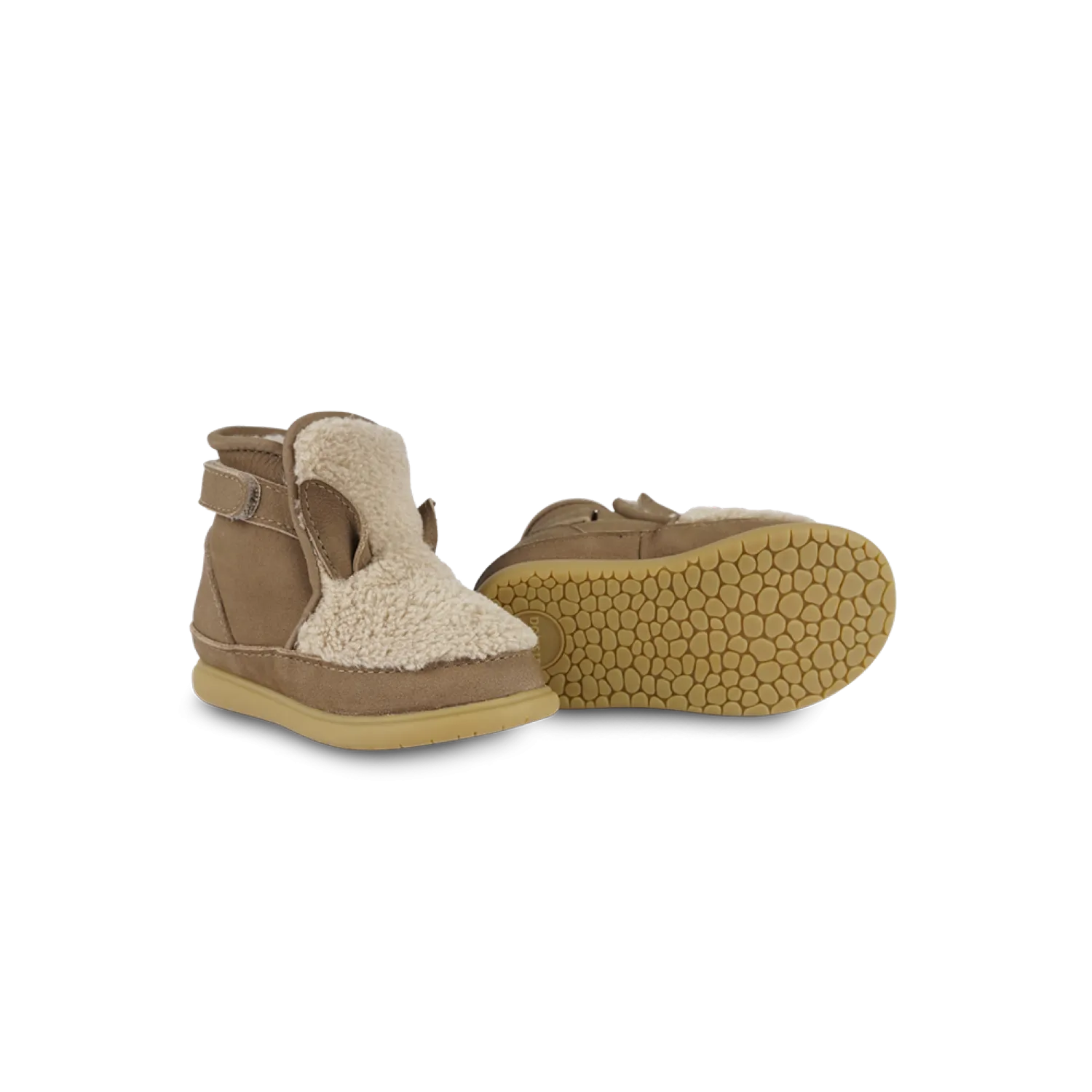 Roumi Shoes | Alpaca | Beige Curly Faux Fur