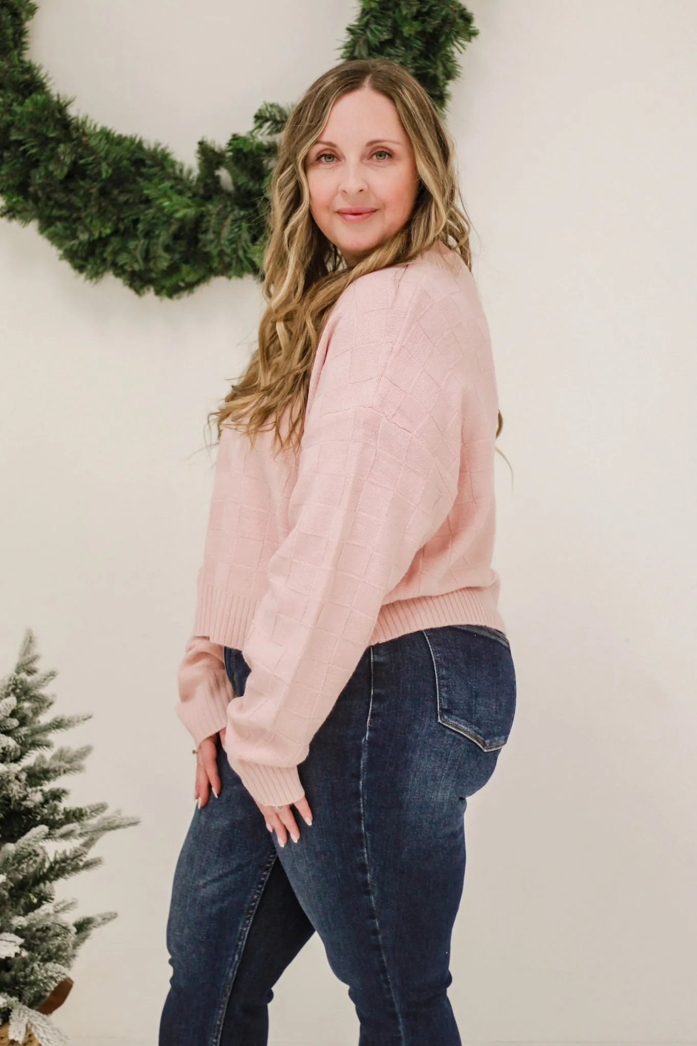Running for You Baby Pink Sweater