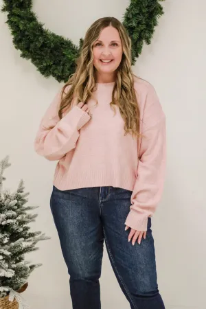Running for You Baby Pink Sweater