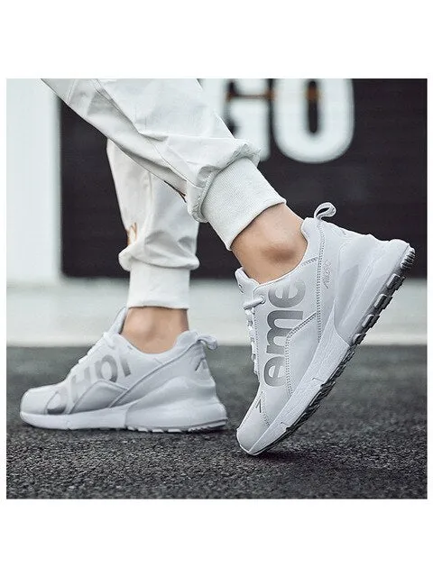 Running Shoes for Men Brand New Jogging Sneaker Air Sole Breathable Mesh Lace-up Outdoor cushioning Training Fitness Sport Shoes