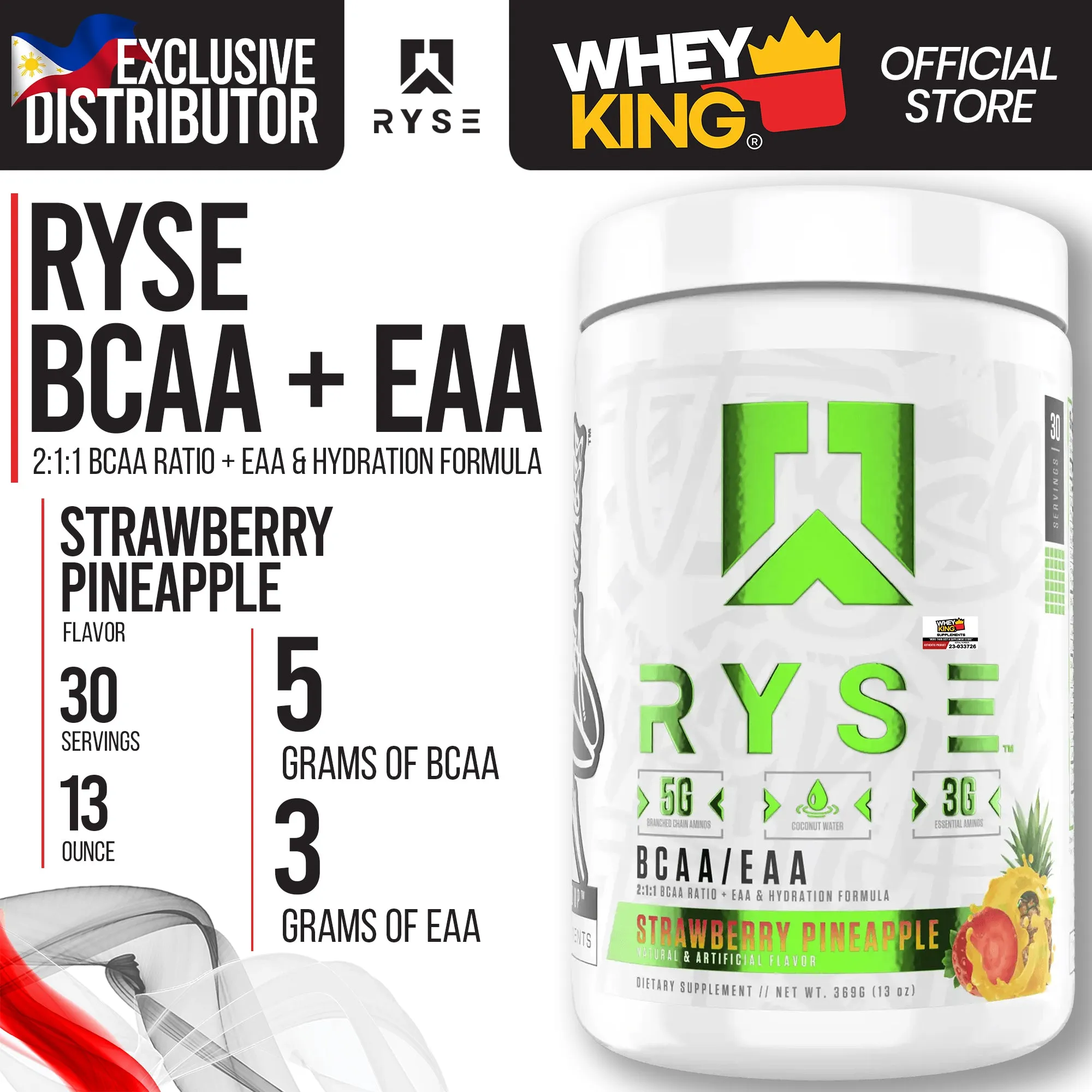 RYSE BCAA   EAA Hydration Endurance Recovery