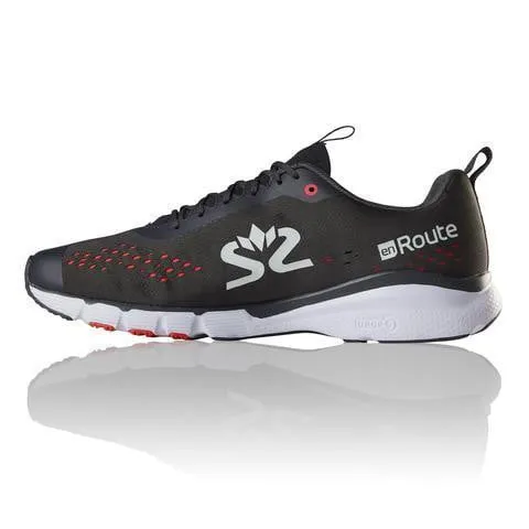 Salming Men's Enroute 3 Running Shoe (Forged Iron/White/New Orange)