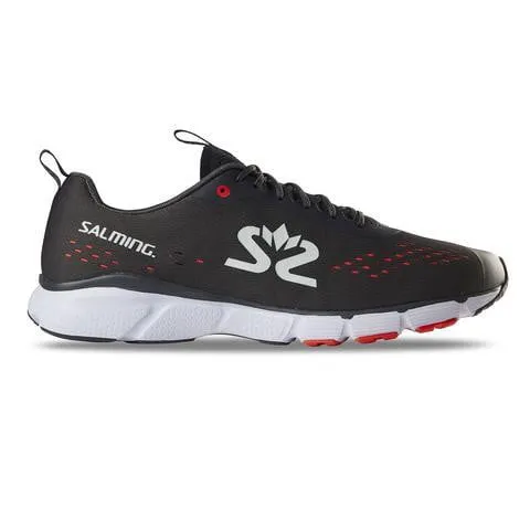 Salming Men's Enroute 3 Running Shoe (Forged Iron/White/New Orange)