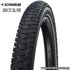 Schwalbe 20 X 2.15 Pick-Up Addix E | Super Defense Bicycle Ebike Wire Bead Tyre - Etrto : 55-406 (1 Tire)