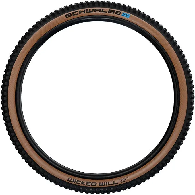 Schwalbe Wicked Will 29 x 2.4, Black/Tan, Super Race, Addix SpeedGrip Mountain Bike Tire