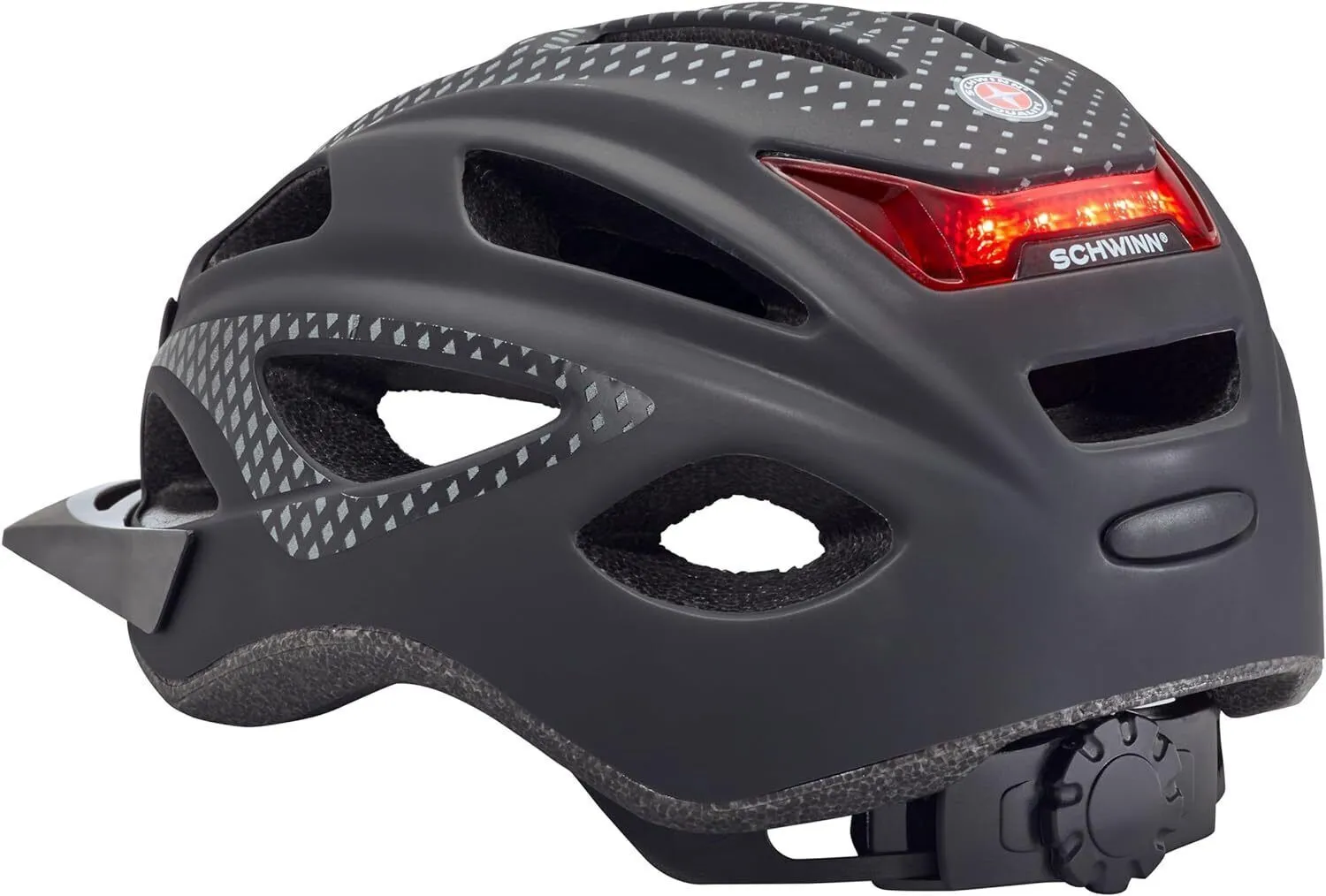 Schwinn Beam Adjustable Bike Helmet With Rear LED Light