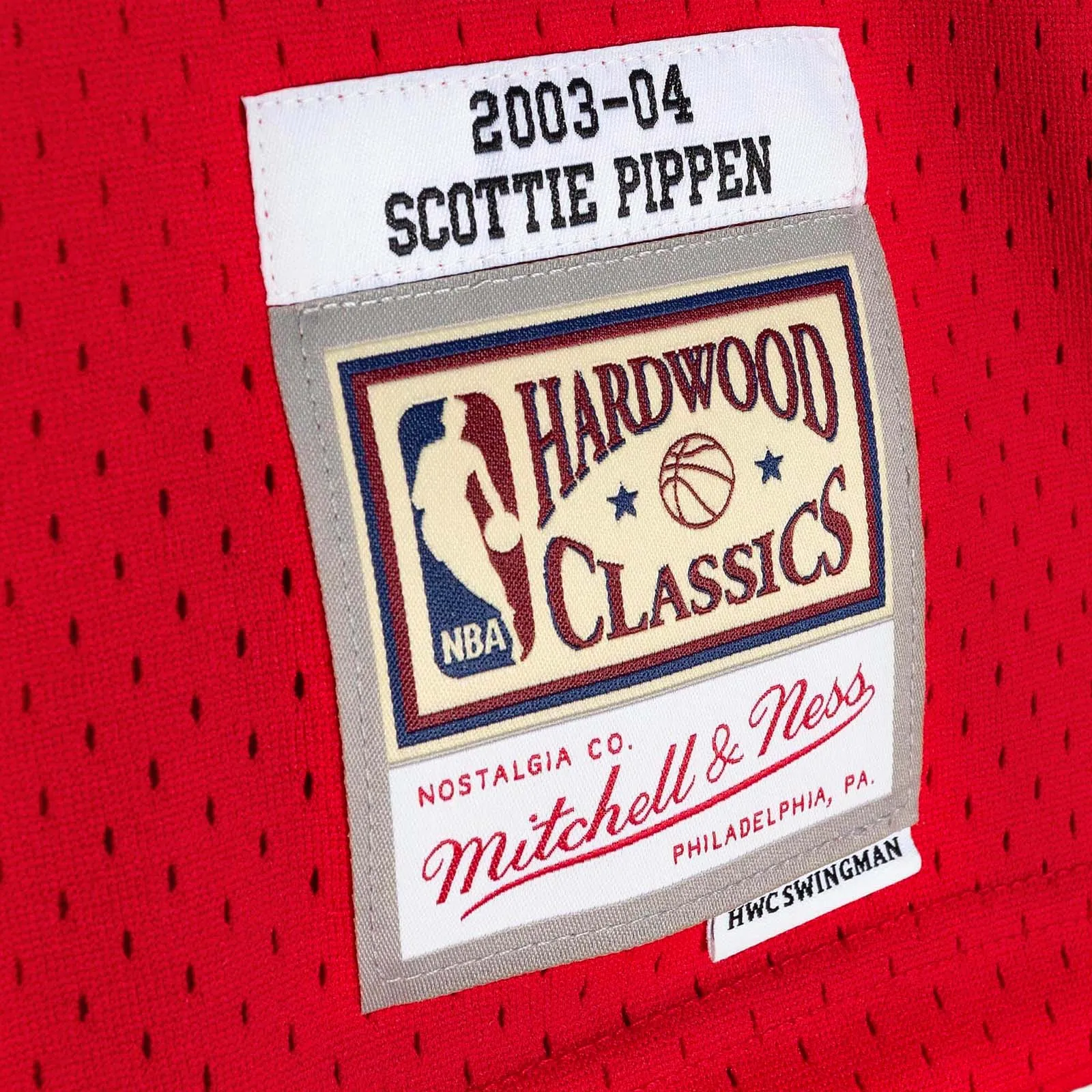Scottie Pippen Chicago Bulls 03-04 HWC Swingman Jersey - Red