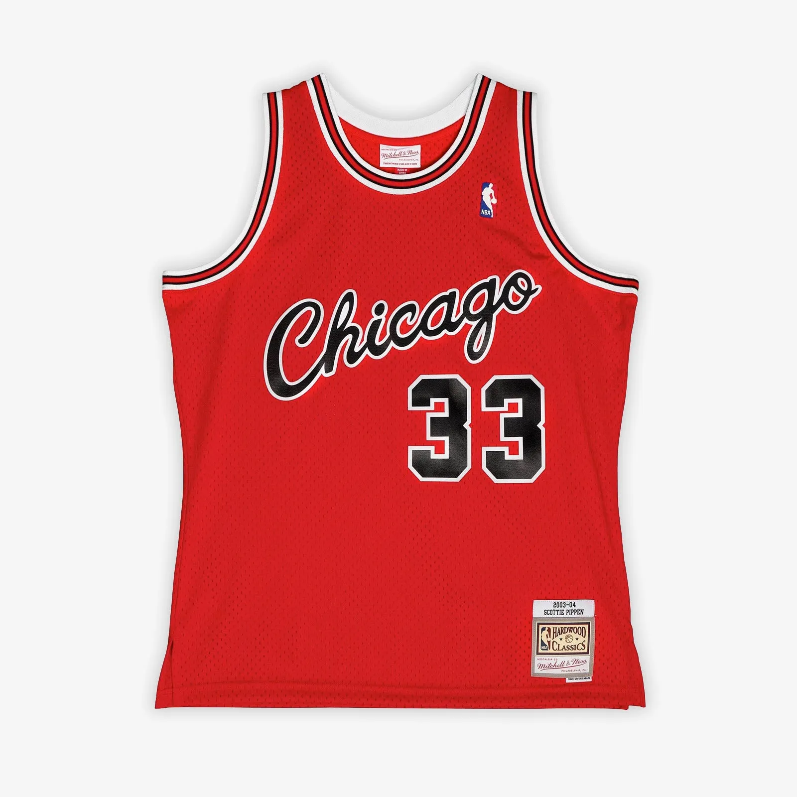 Scottie Pippen Chicago Bulls 03-04 HWC Swingman Jersey - Red