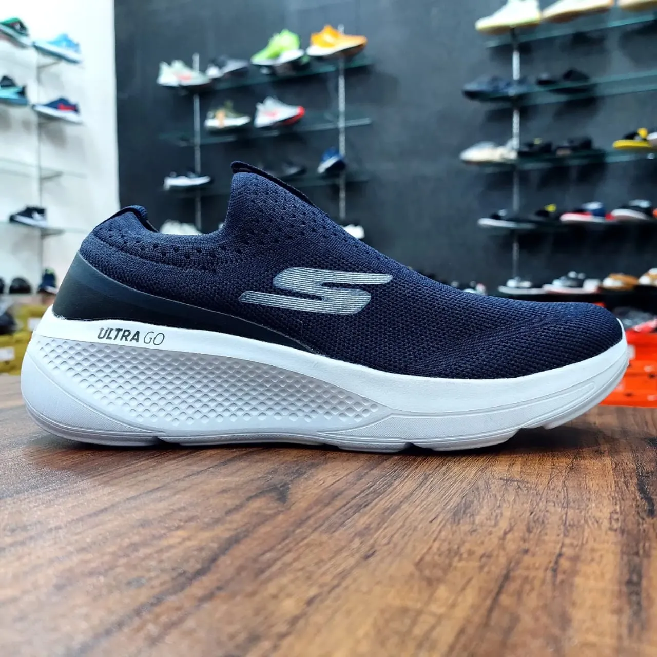 Sketcher Go Run Upraise "Blue White"