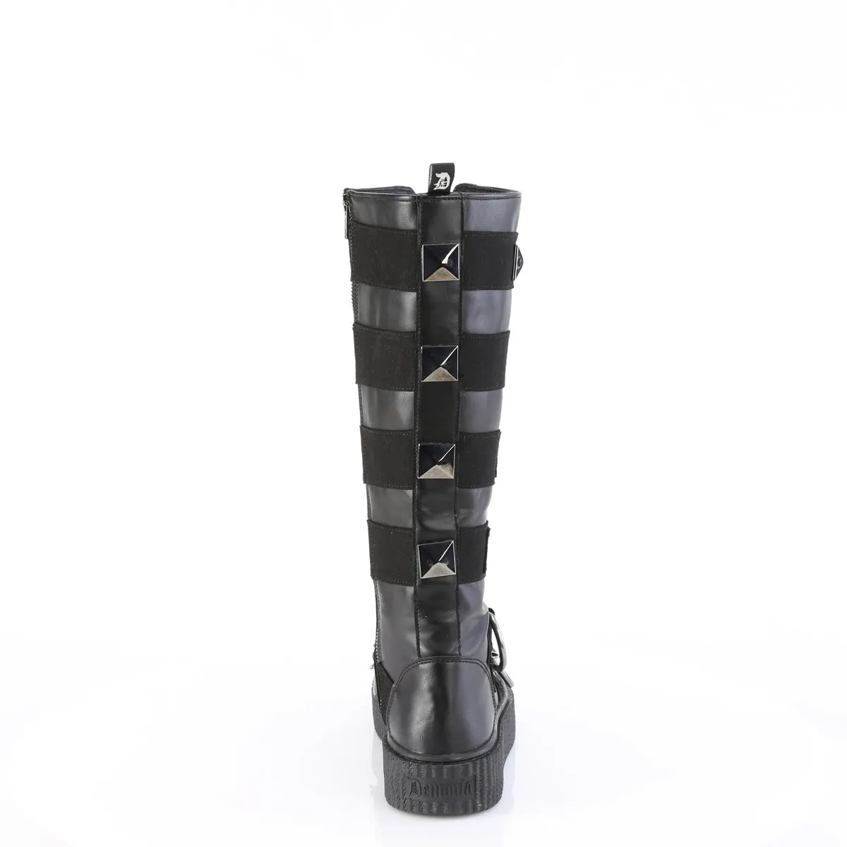 SNEEKER-405  Black Vegan Leather-Canvas