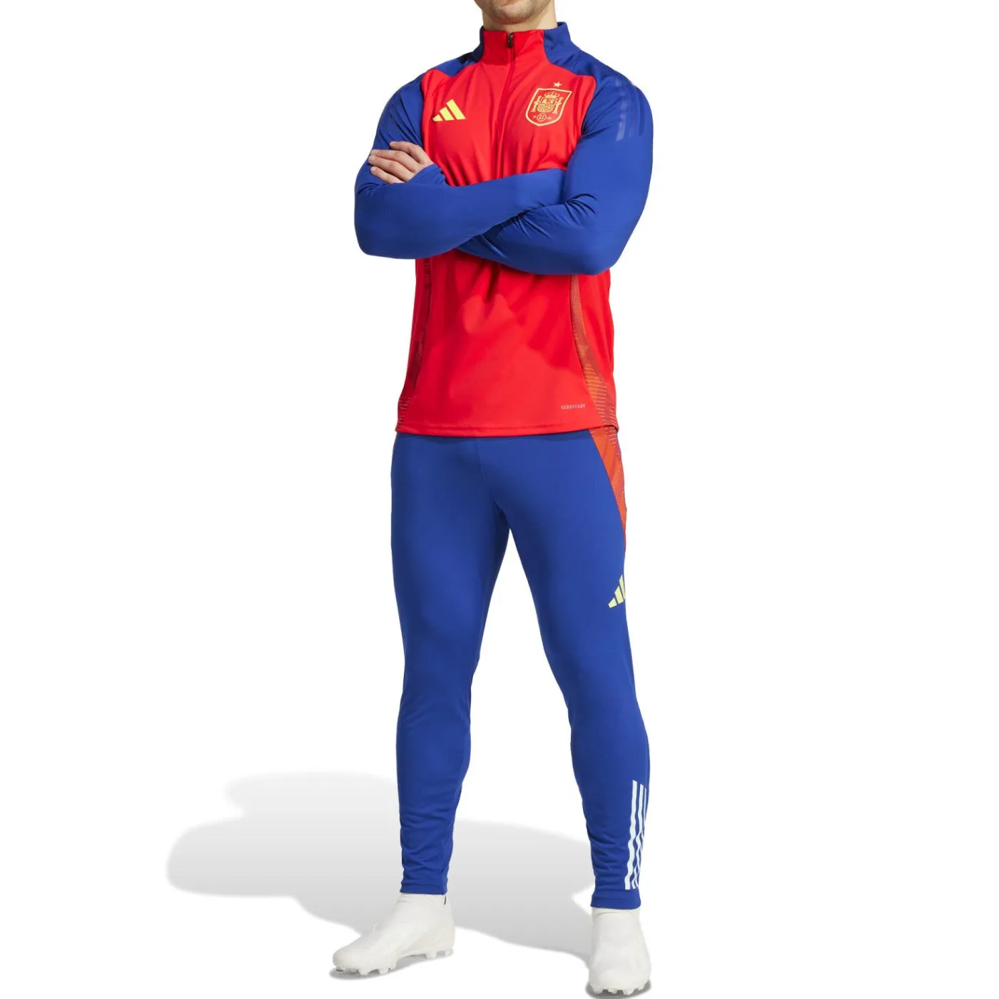 Spain red/blue training technical Soccer tracksuit 2024/25 - Adidas