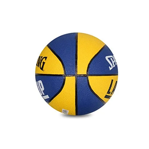Spalding Layup Rubber Basketball, Size 3 (Blue, Yellow)