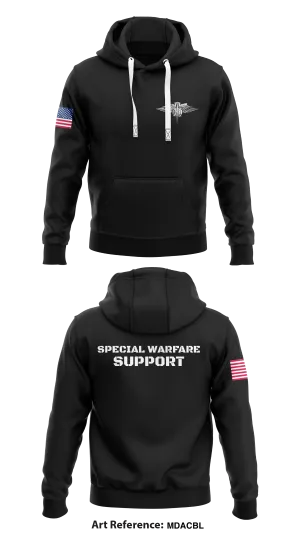 SPECIAL WARFARE SUPPORT  Core Men's Hooded Performance Sweatshirt - mDaCbL